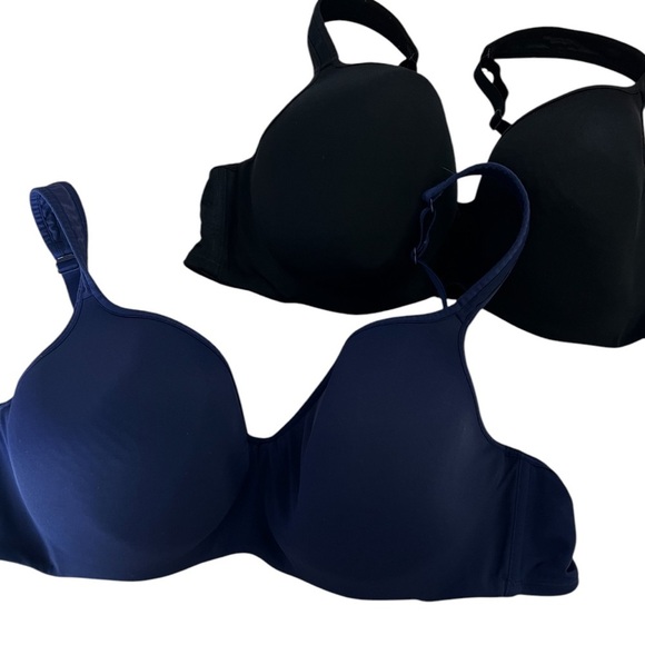 Cacique Bundle of 2 Bras Navy and Black size 44C - Picture 2 of 6